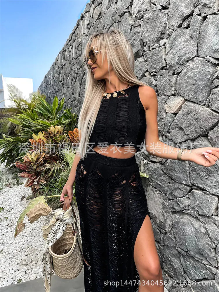 2023 Fashionable Spring/Summer Knit Dress Set