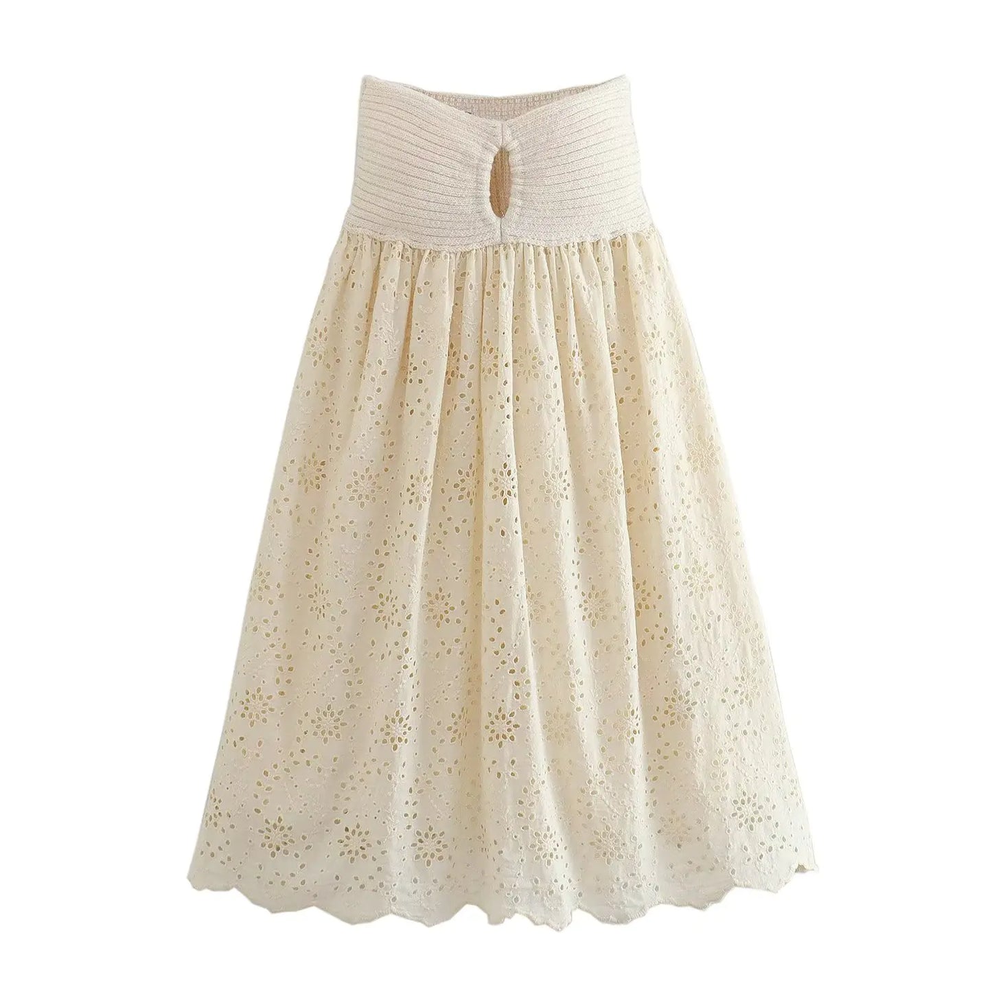 2023 Summer Women's Fashion Embroidered Knit Dress LT2375