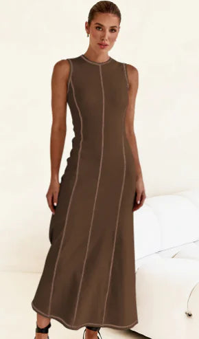 Sleeveless Midi Knit Dress Tanzania (One Piece)