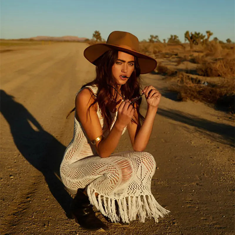 2020 Chic Knit Beach Dress & Bikini Wrap