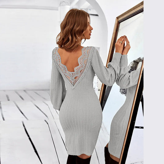 Self-Designed Knit Dress for Fall/Winter 2022