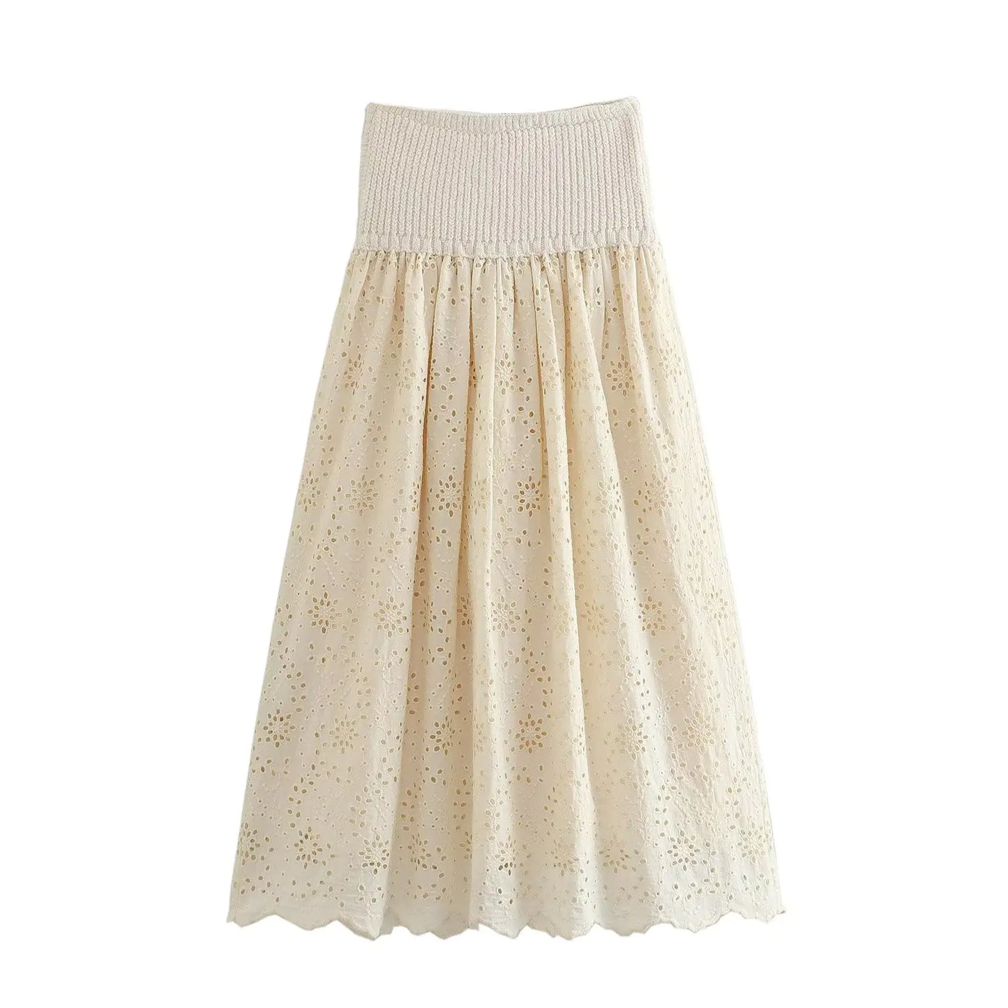 2023 Summer Women's Fashion Embroidered Knit Dress LT2375
