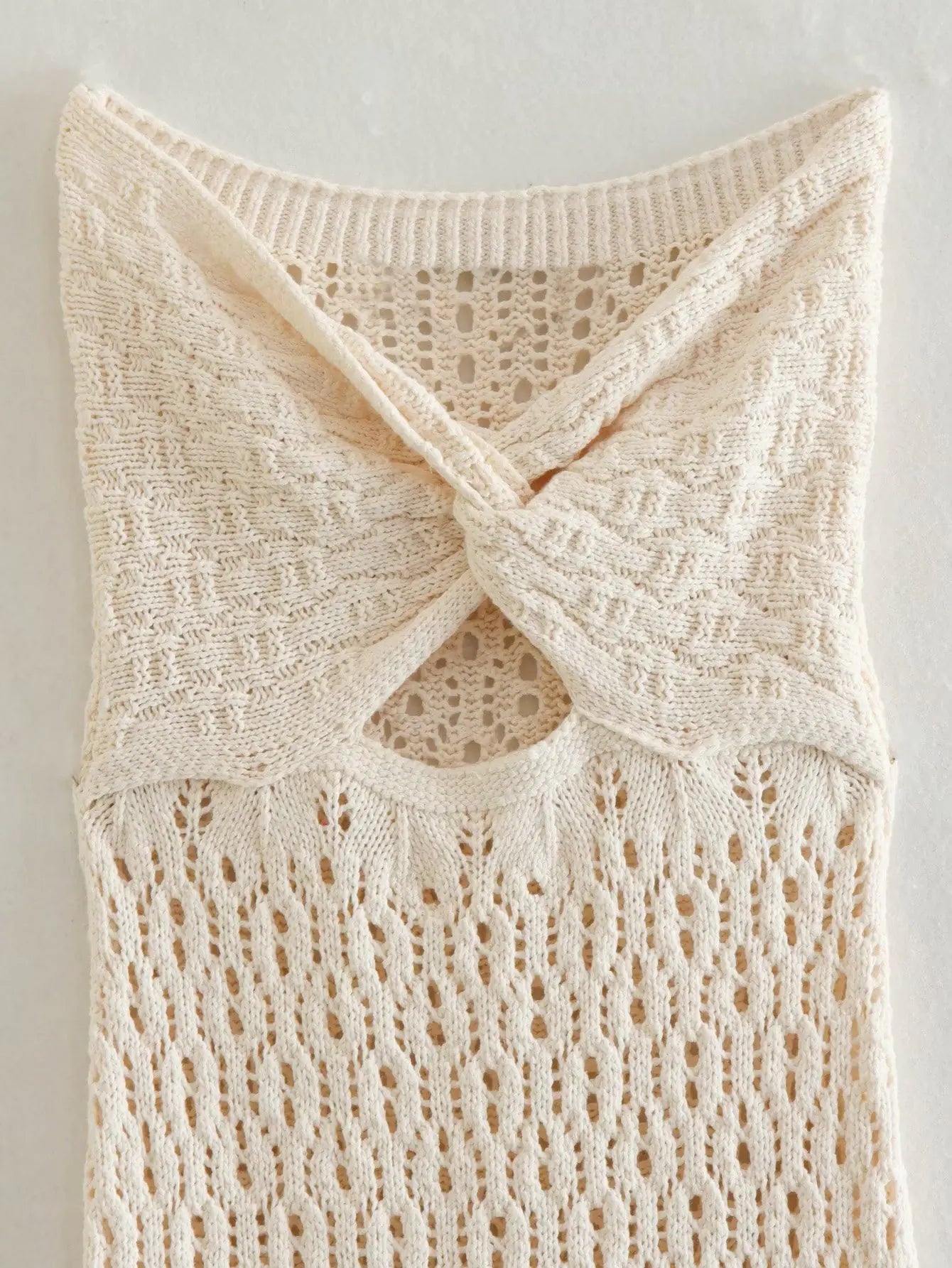 2023 Summer Women's Open-Design Knit Dress